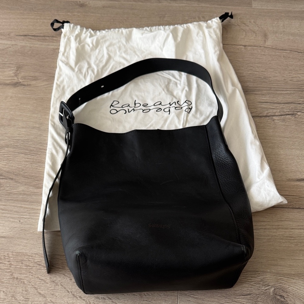 Black Leather Shoulder Bag
